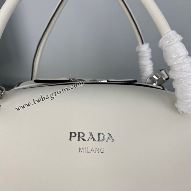 Prada專櫃2022秋冬新款大號手提袋 1BA365 普拉達平紋小牛皮肩背女包 csp1290